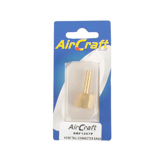 Hose Connector Tail Brass 1/4M X 10MM 1PC Pack