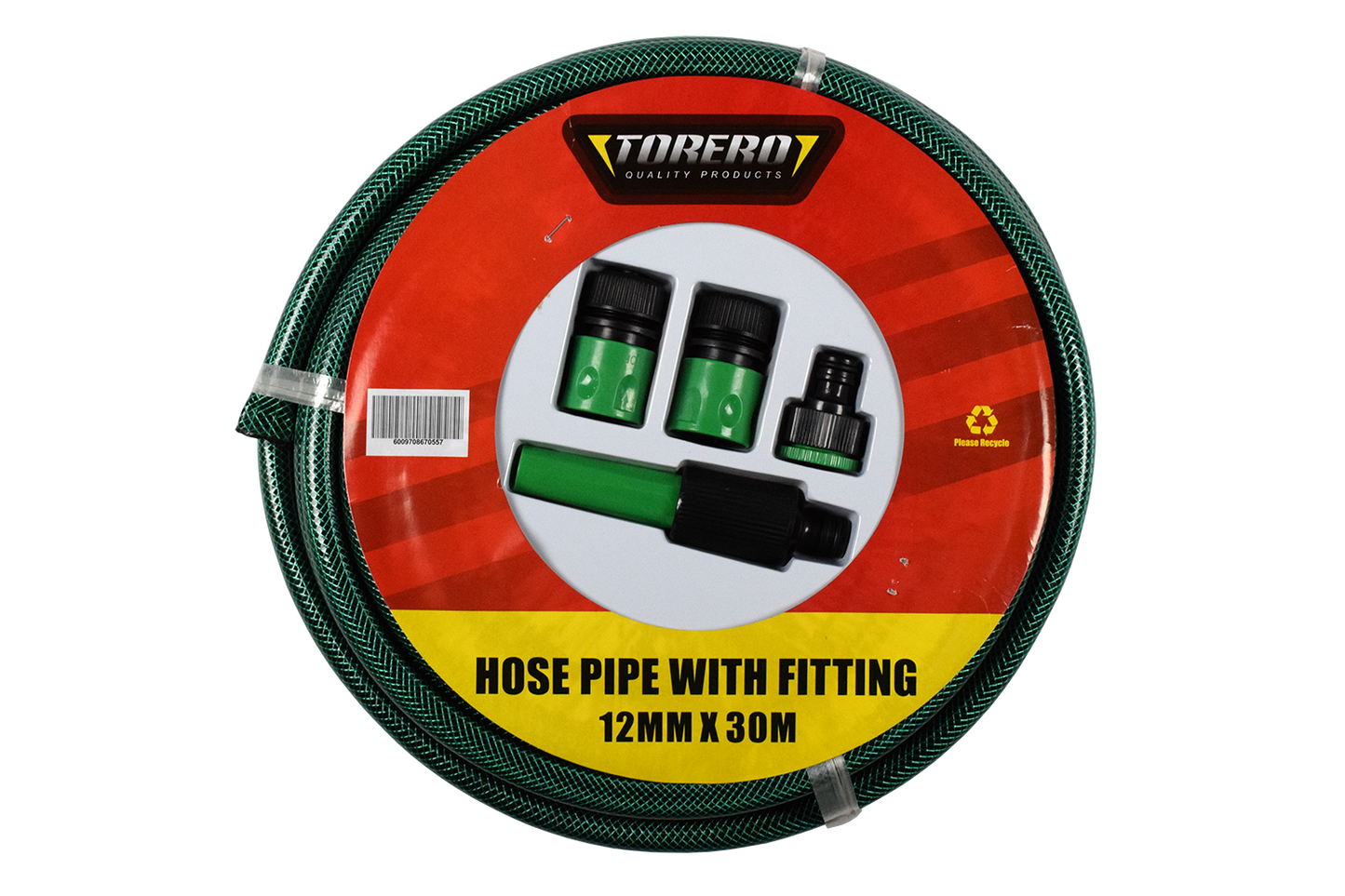 Hose Pipe PVC Torero 12mmx30m With Fittings