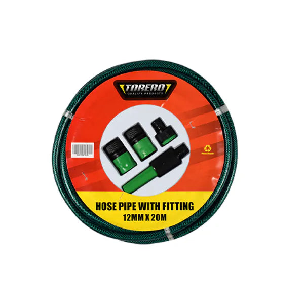 Hose Pipe PVC Torero 12mmx30m With Fittings