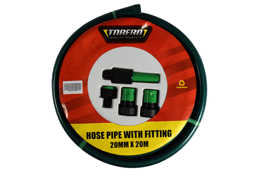 Hose Pipe PVC Torero 20mmx20m With Fittings