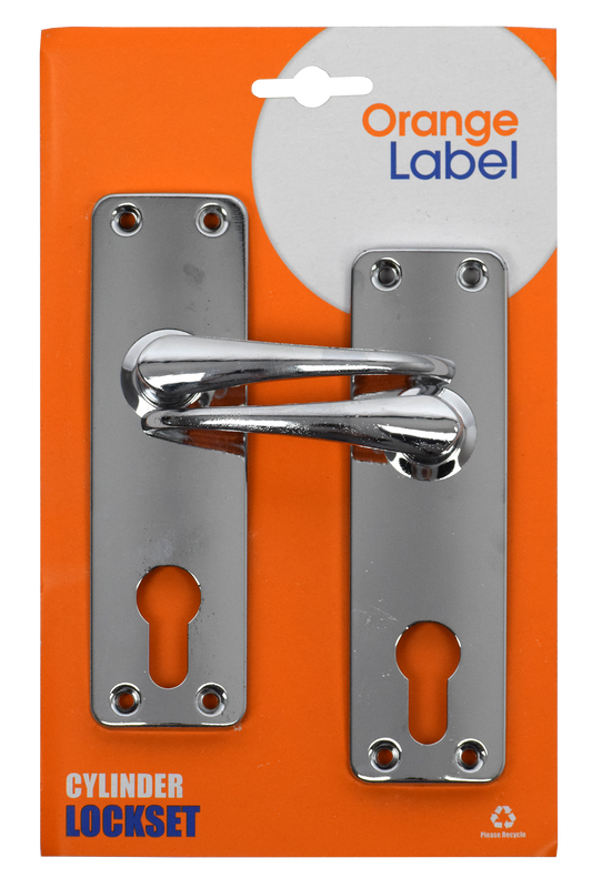 Lockset cylinder chrome Orange Label