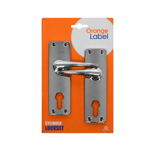 Lockset cylinder chrome Orange Label
