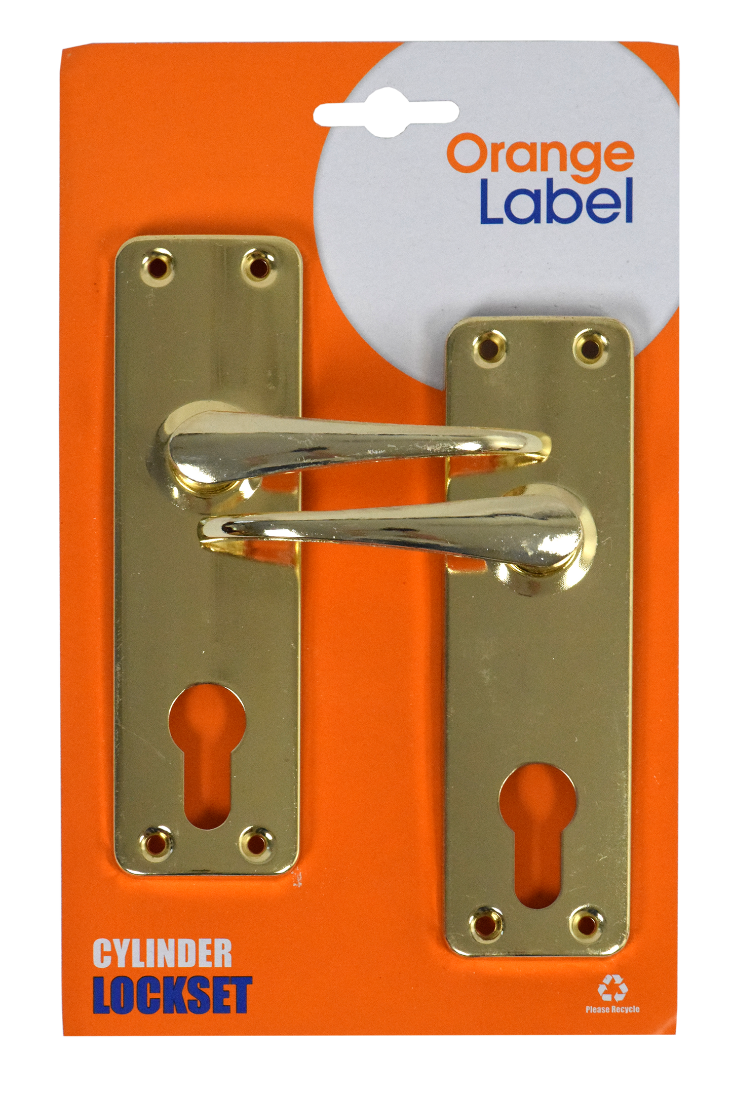 Lockset cylinder brass Orange Label
