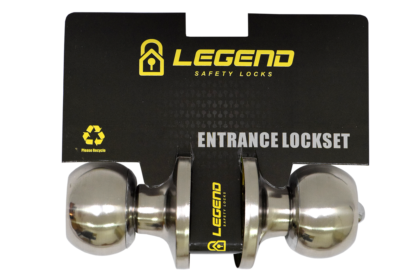Lockset Entrance Round Satin Silver 607SS-ET