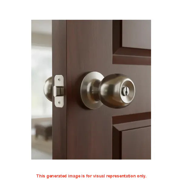 Lockset Entrance Round Satin Silver 607SS-ET