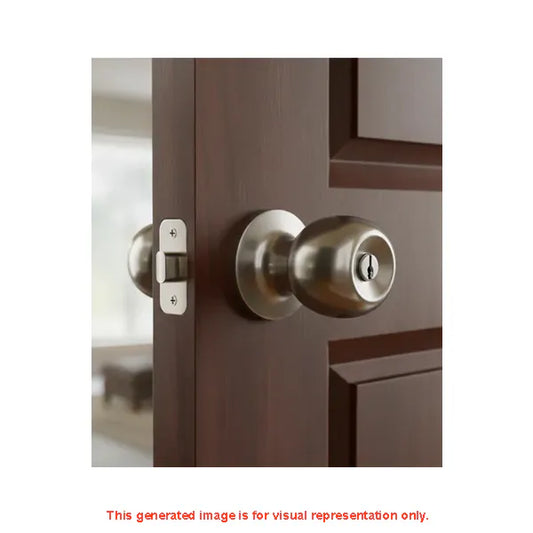 Lockset Entrance Round Satin Silver 607SS-ET