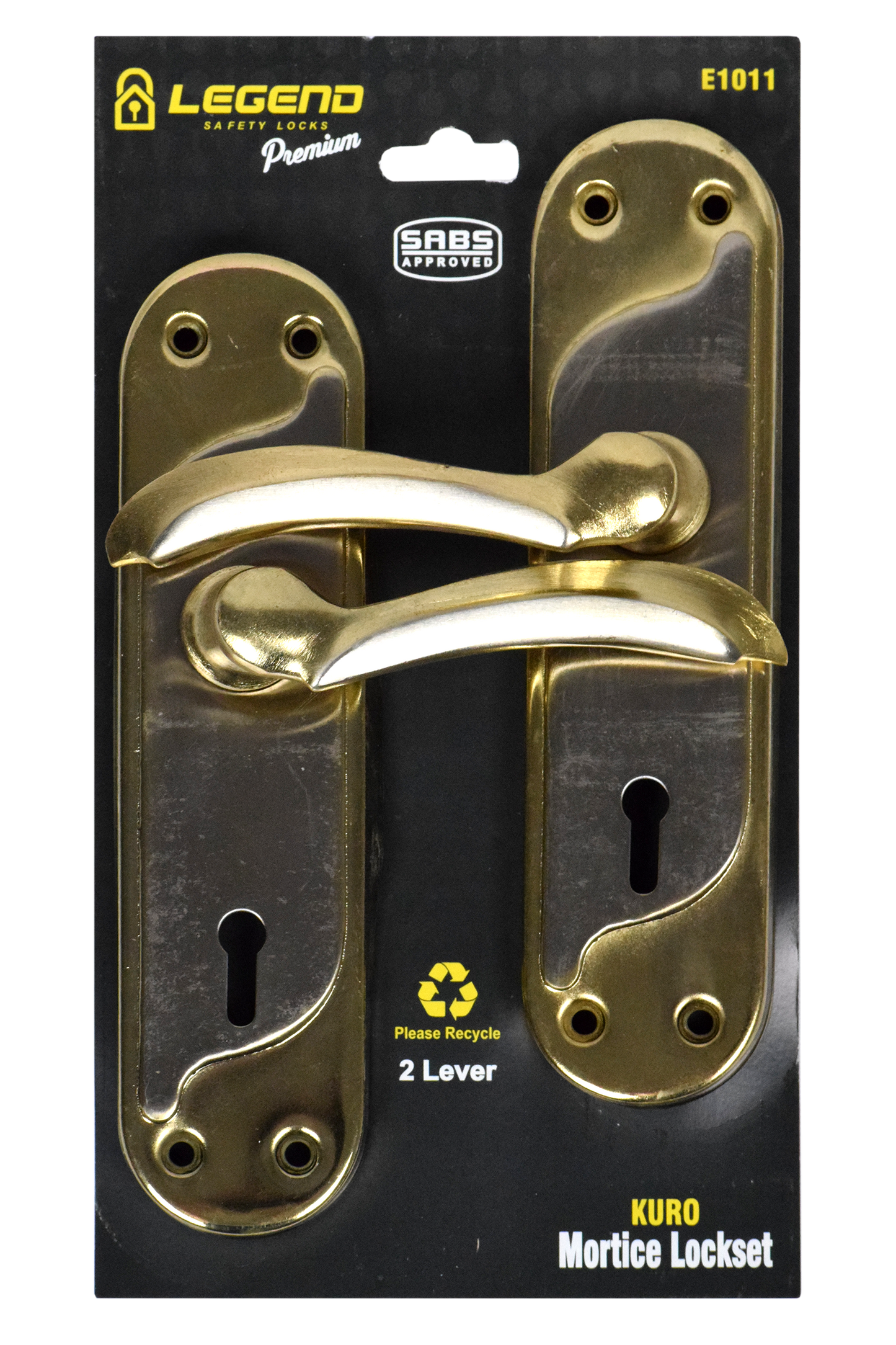 Lockset 2L SABS E1011 Kuro 7" MT-L014