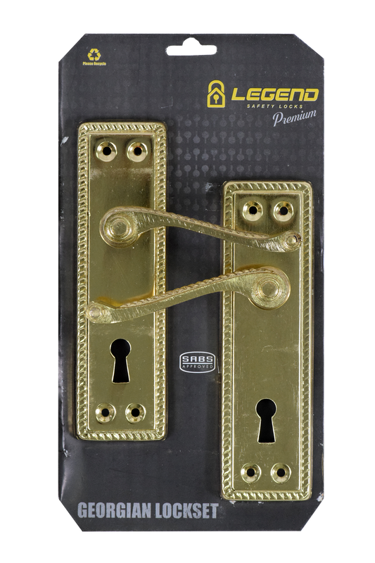 Lockset Georgian Brass 6" SABS MT-L006