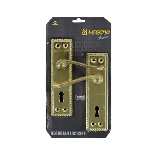 Lockset Georgian Brass 6" SABS MT-L006