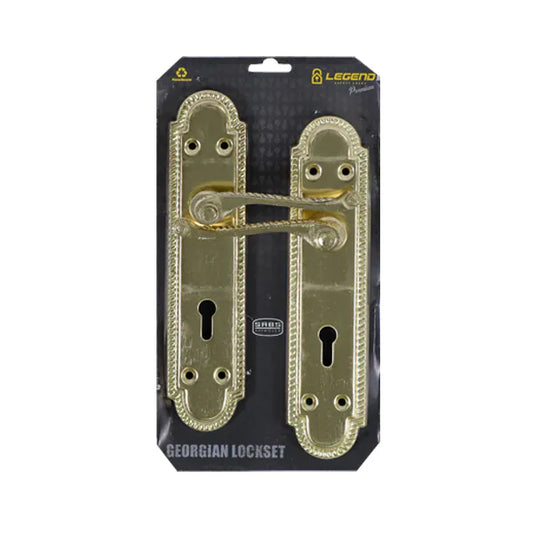 Lockset Georgian Brass 8" SABS MT-L008