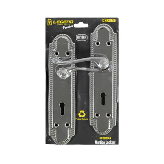 Lockset Georgian Chrome 8" SABS MT-L007