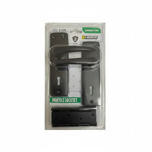 Lockset Mortice 2L Black SABS With Hinge