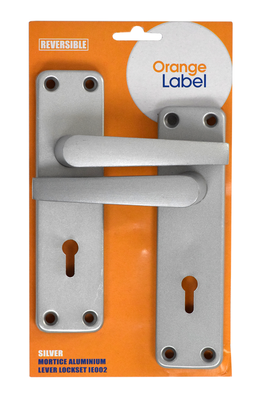 Lockset Mortice 2L Aluminium IE002 Silver O/L
