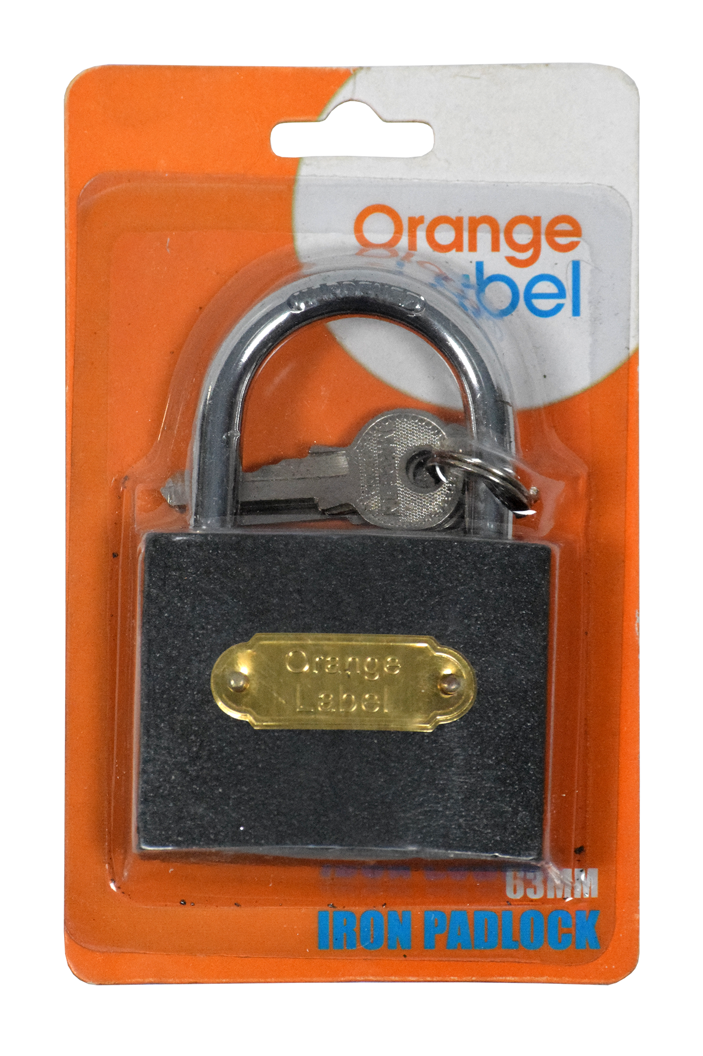 Lock Pad Iron 50mm Carded