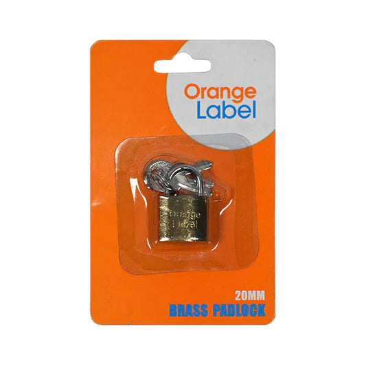 Lock Pad Brass 20mm Carded