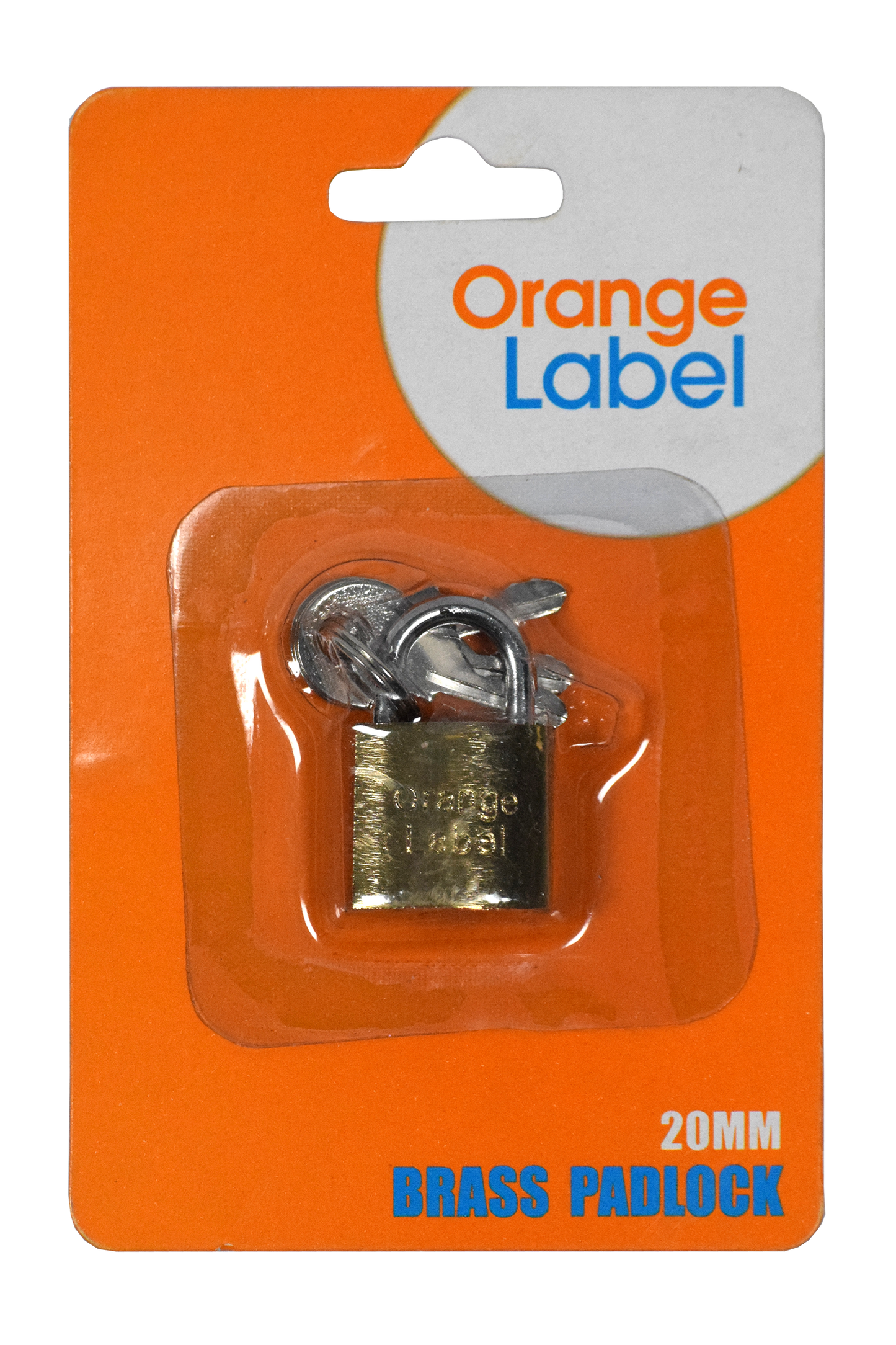 Lock Pad Brass 20mm Carded