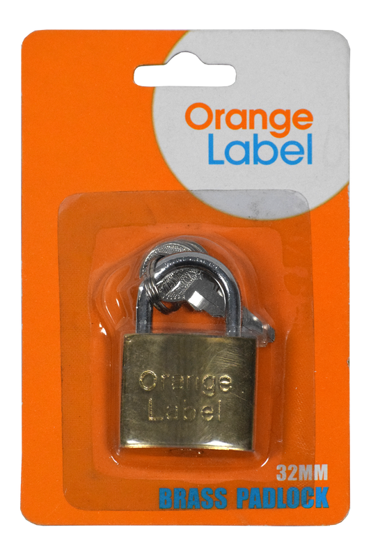 Lock Pad Brass 38mm Carded