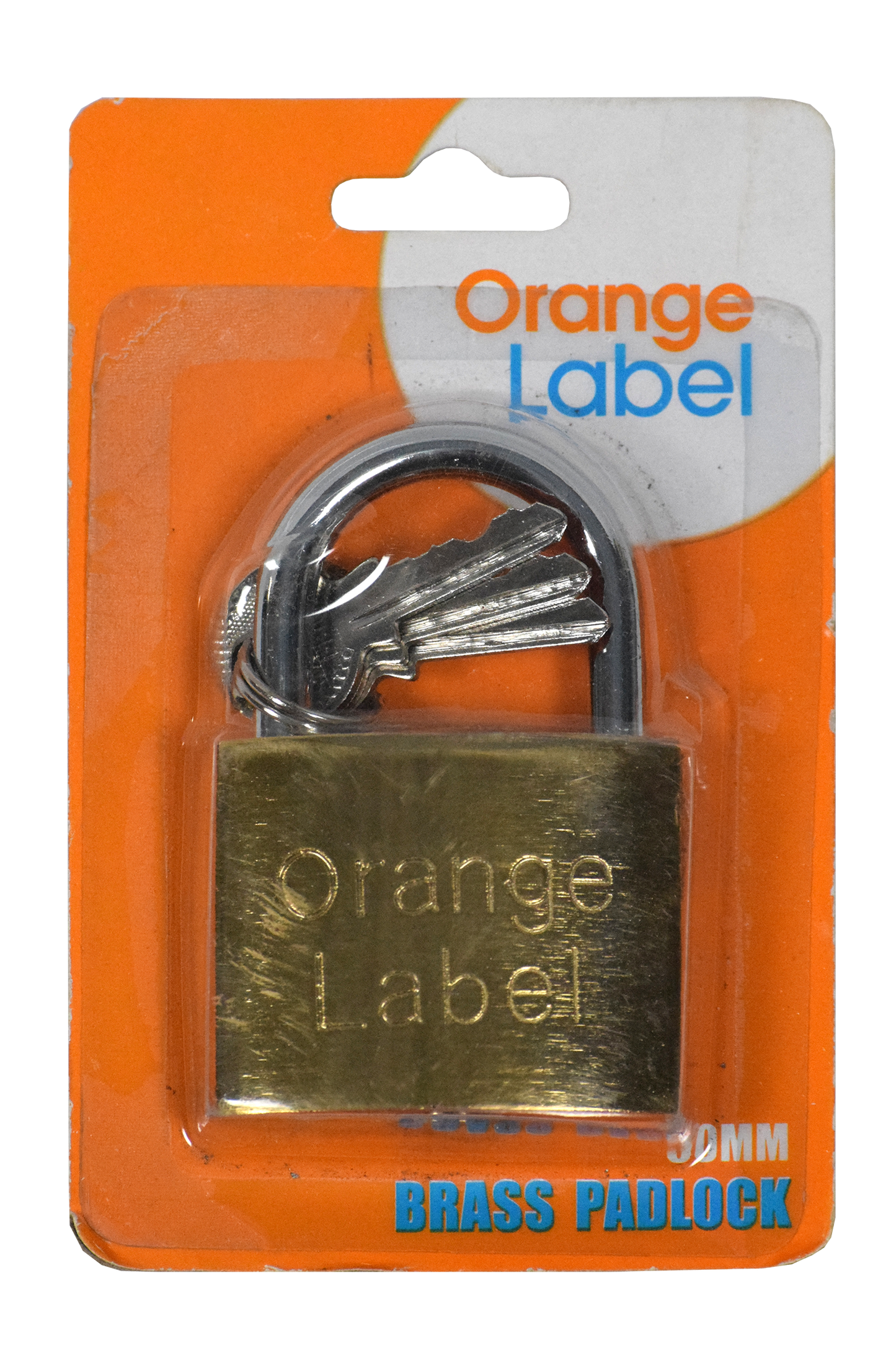 Lock Pad Brass 50mm Carded