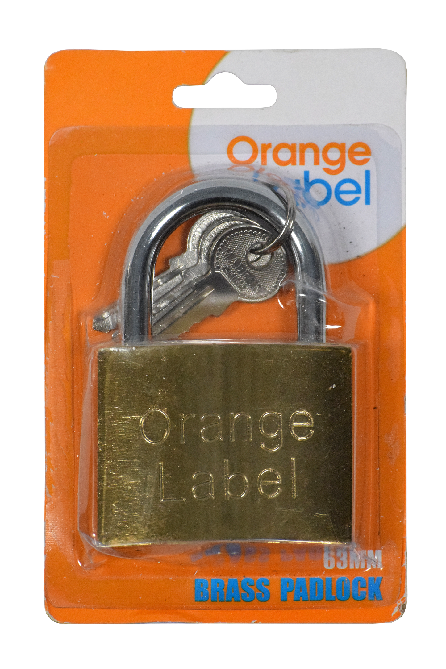 Lock Pad Brass 63mm Carded