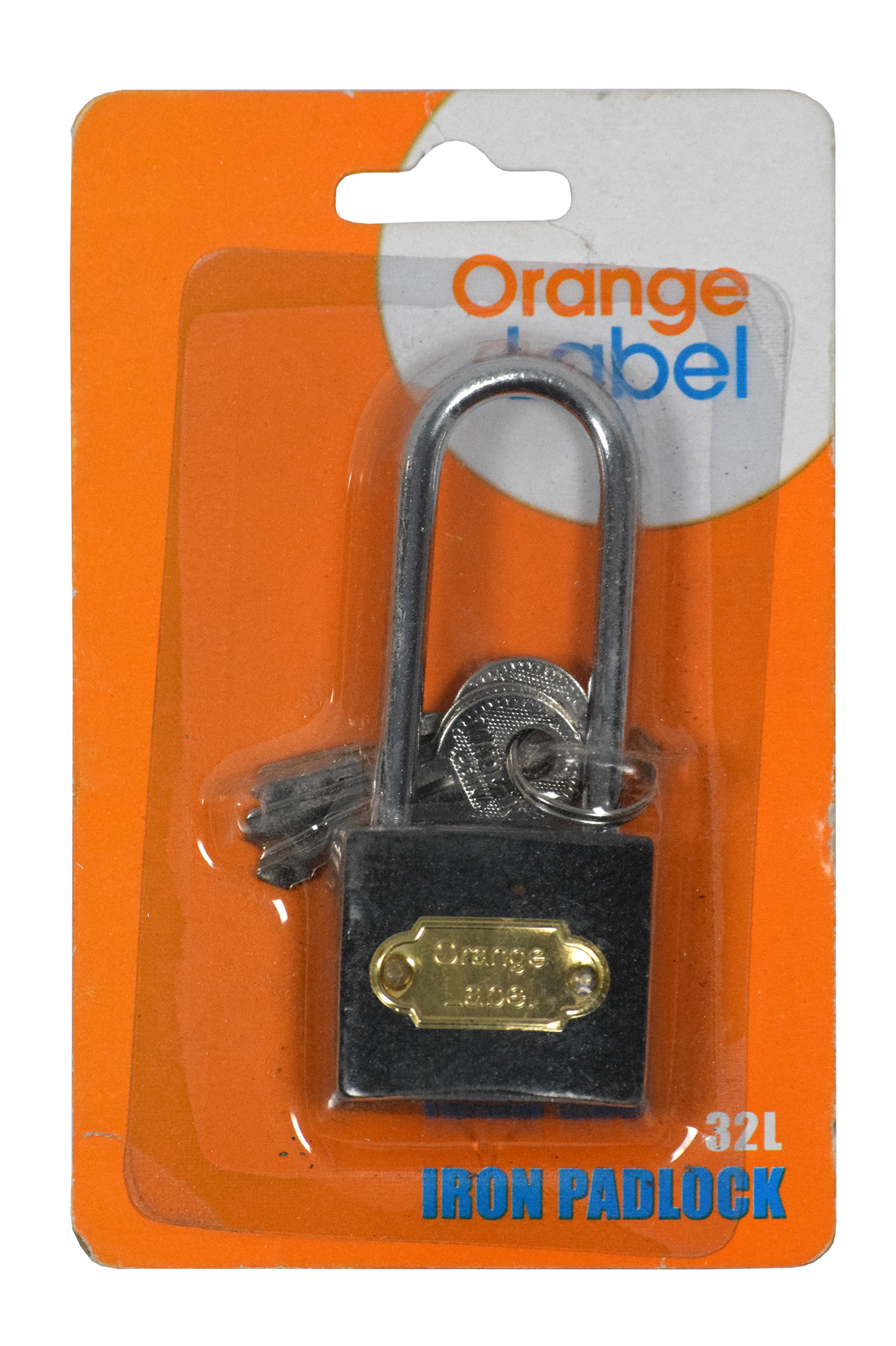 Lock Pad Iron 32mm LS Carded