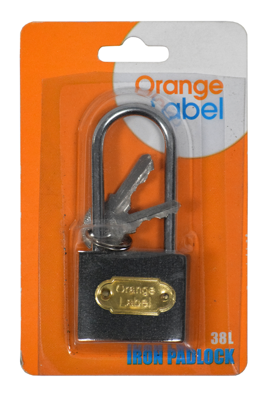 Lock Pad Iron 38mm LS Carded