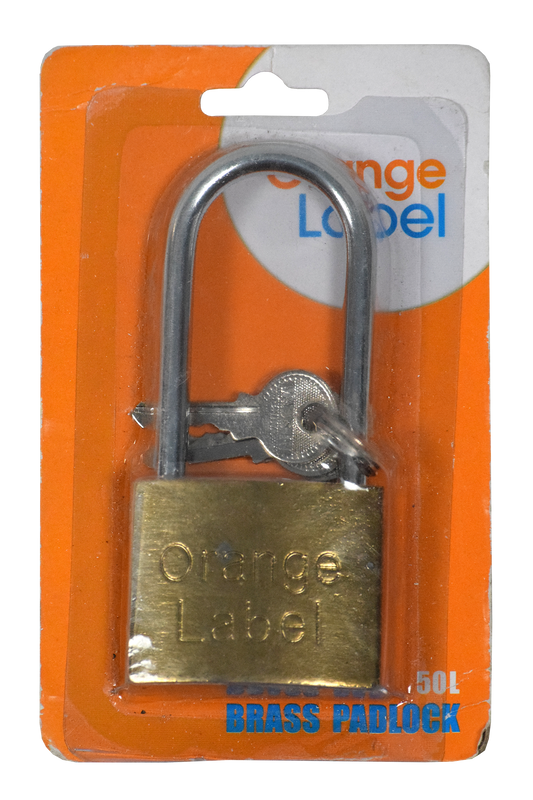 Lock Pad Brass 50mm LS Carded