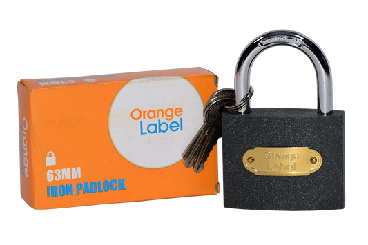 Lock Pad Iron 63mm Box