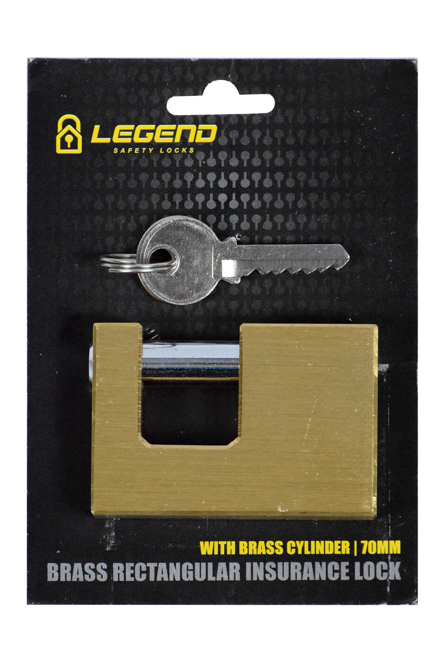 Lock Pad Insurance Brass 70mm Legend