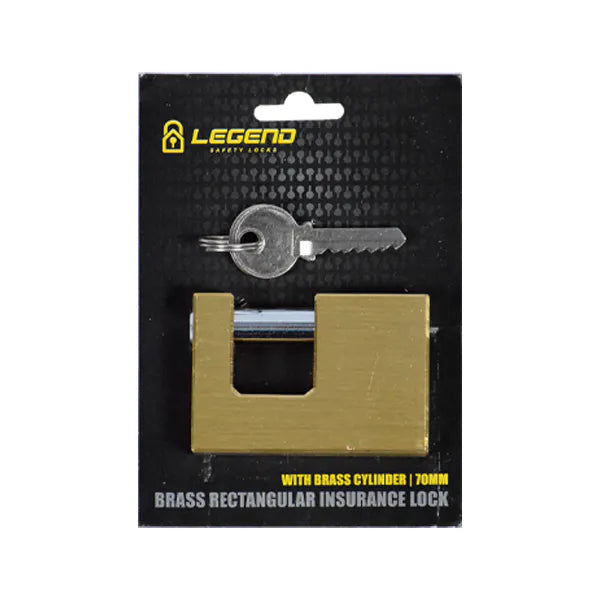 Lock Pad Insurance Brass 70mm Legend
