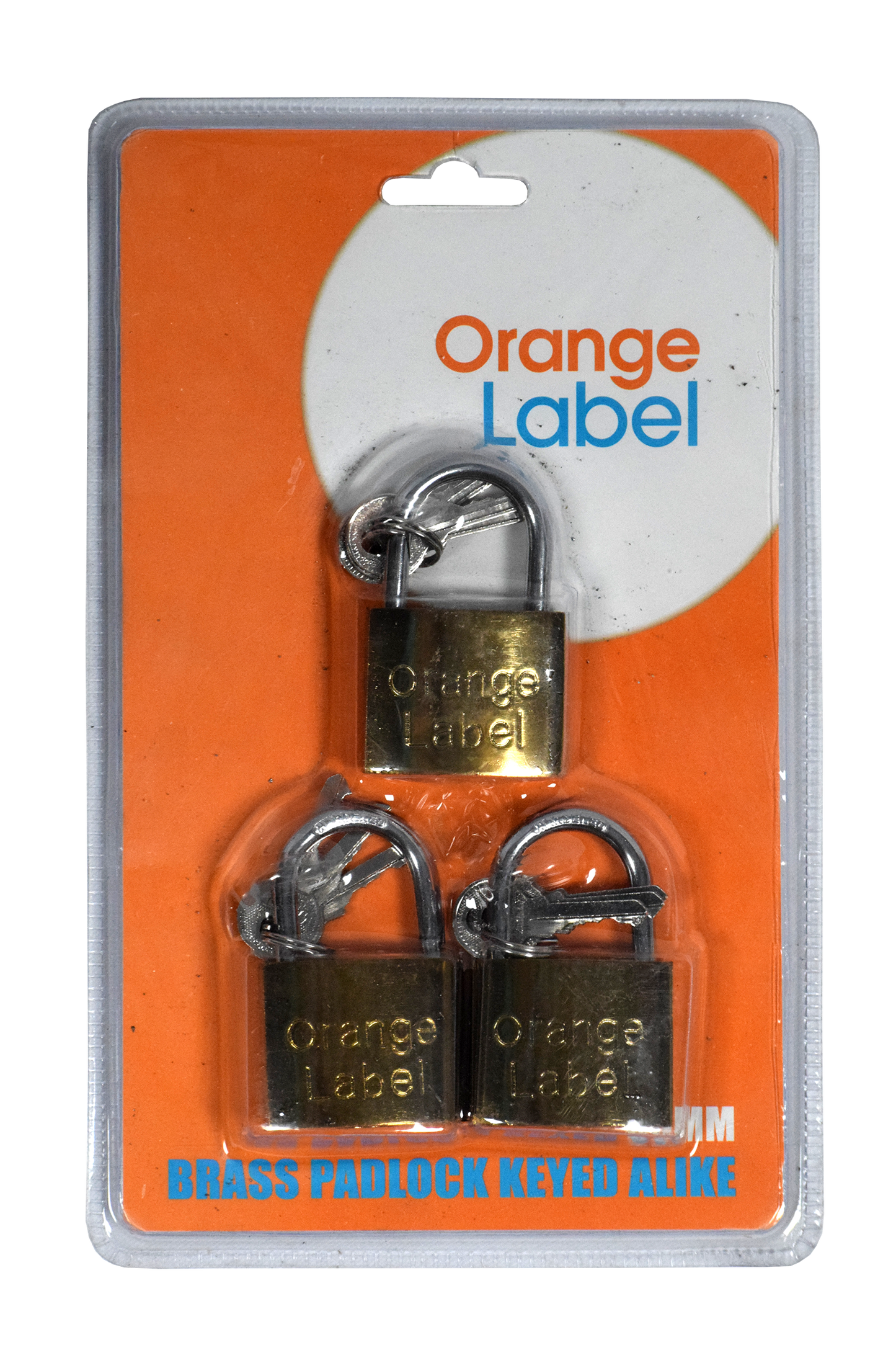 Lock Pad Brass 38mm Key Alike 3pcs