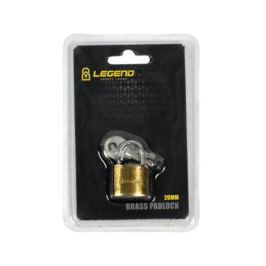 Lock Pad Brass 20mm H/D Blister