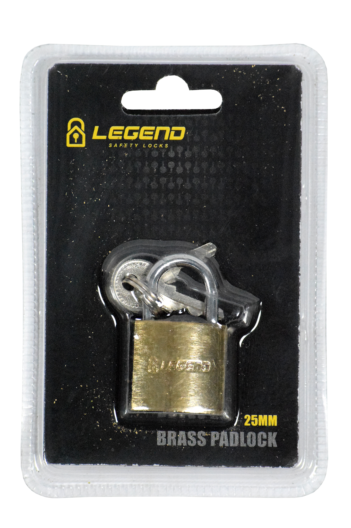 Lock Pad Brass 38mm H/D Blister