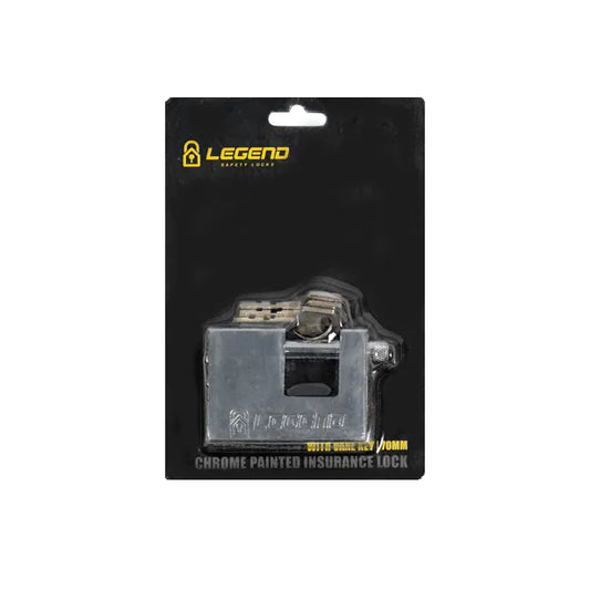Lock Pad Insurance Vane Key Chrome 70mm