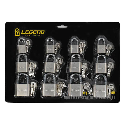Lock Pad Vane Key Chrome 12pcs Card