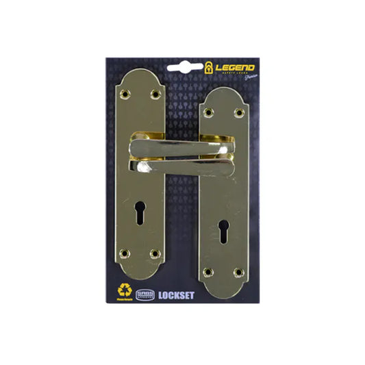 Lockset Victorian Brass 8" SABS MT-L012