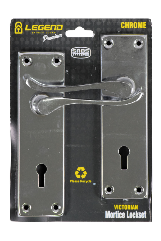 Lockset Victorian Chrome 6" SABS MT-L009