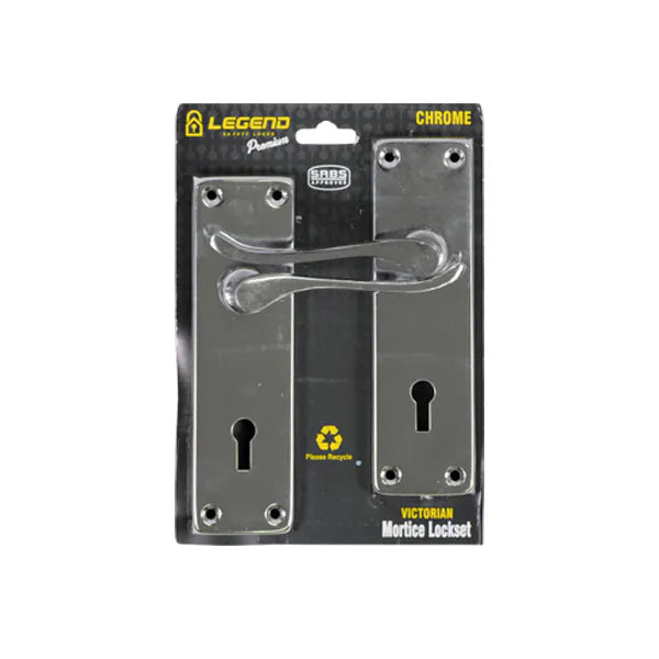 Lockset Victorian Chrome 6" SABS MT-L009