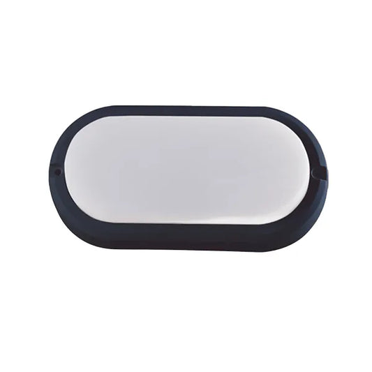 Light Bulkhead Starlit Integrated Oval 12W Black