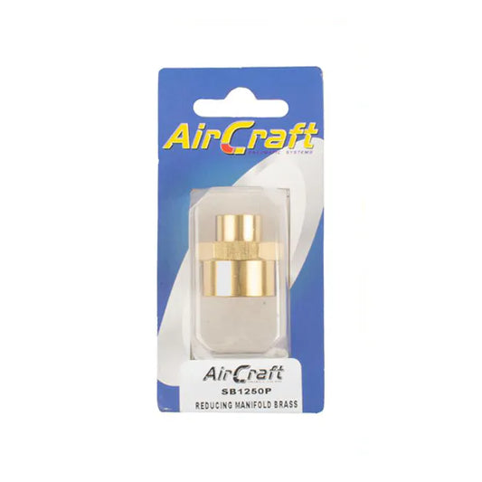 Manifold Brass Reducing 3/8X1/2 F/F 1PC Pack