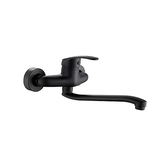 Mixer Sink Wall Lever 35mm Matt Black Krystal CP