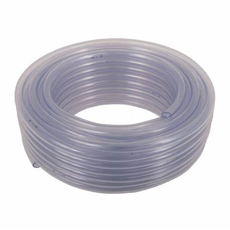 Hose Pipe Clear PVC Orange Label 8mmx20m