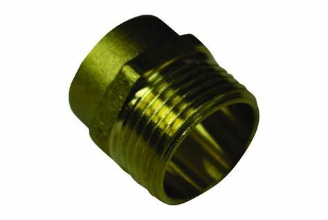 Fitting Comp Brass Delcop 15Mm X 3/4" Mi Coupler