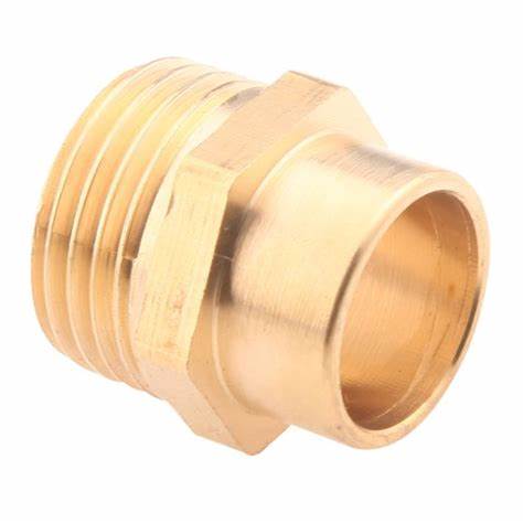Fitting Comp Brass Delcop 15Mm X 1/2" Mi Coupler