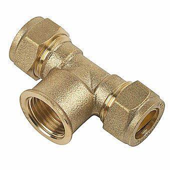 Fitting Comp Brass Tee C?C?Fi 15?15?1/2"
