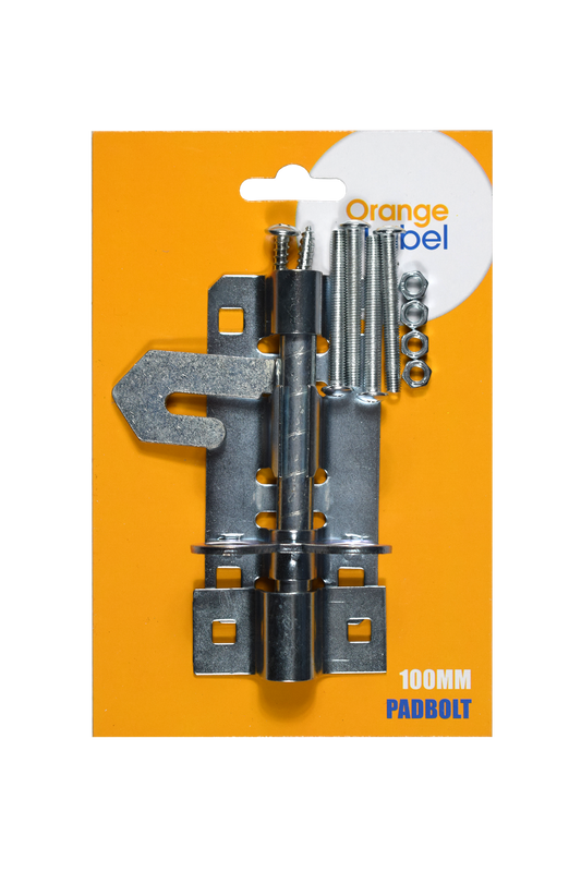 Padbolt galvanised 100mm Carded