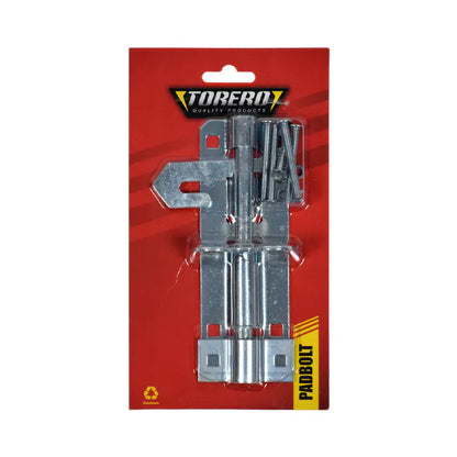 Padbolt galvanised 150mm Carded