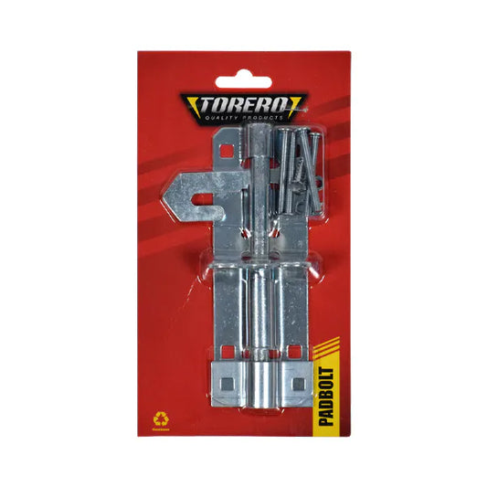 Padbolt galvanised 200mm Carded