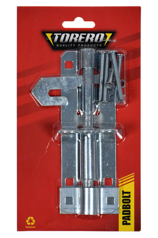 Padbolt galvanised 200mm Carded