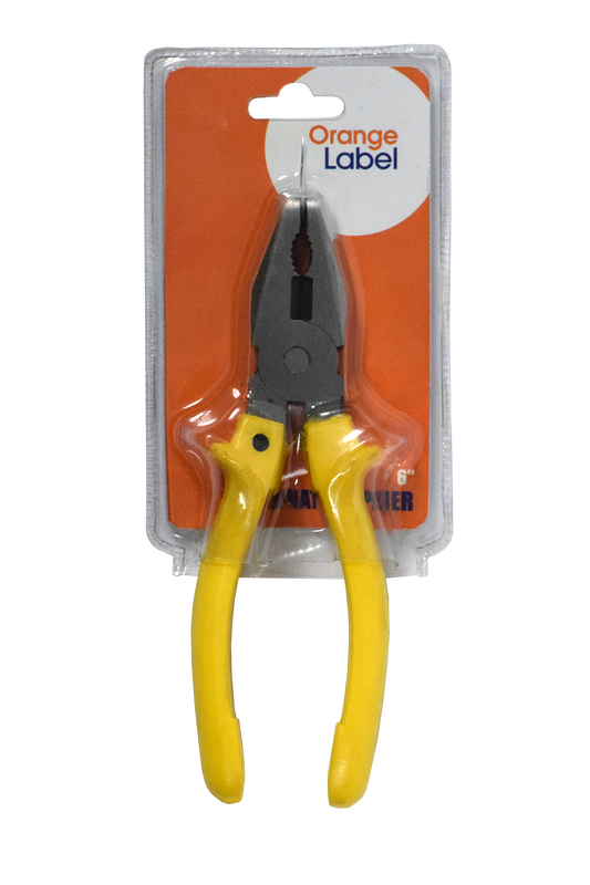 Pliers Combination 6" Orange Label