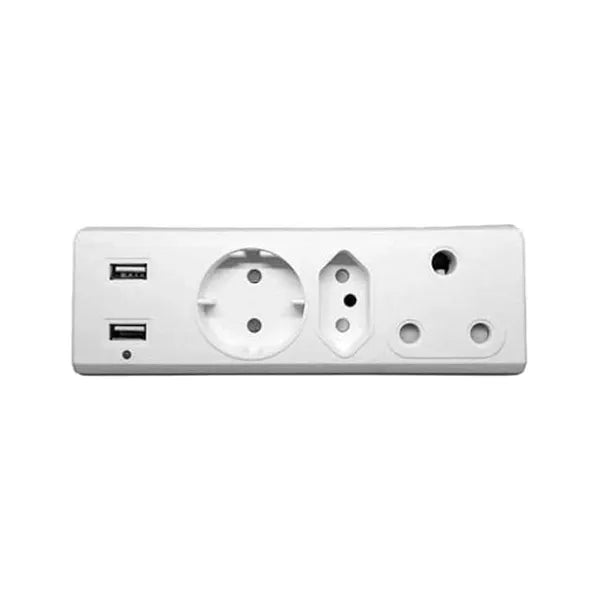 Plug Multi Adapter Usb 16A